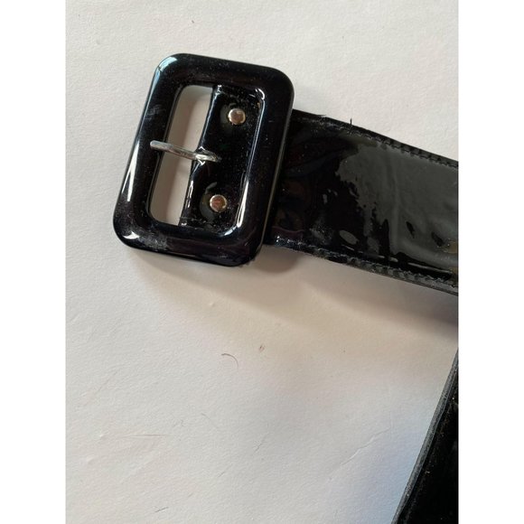 Black Patent and Stretch Belt - Picture 3 of 9